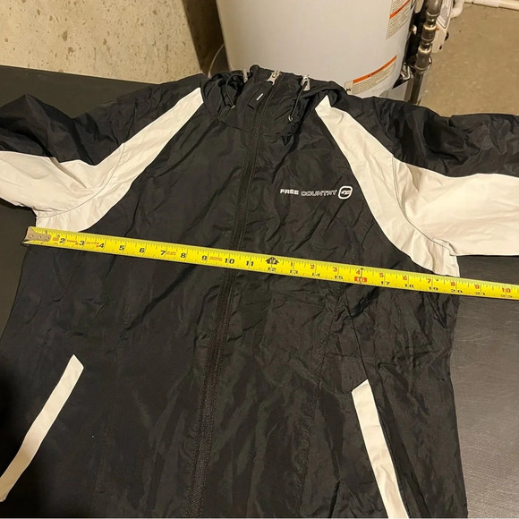 Free Country Radiance Women’s Black White Jacket Size M Rain Performance Hooded - Picture 6 of 7